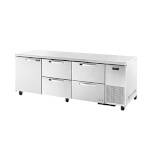 True TUC-93D-4-HC~SPEC3 - Deep Undercounter Refrigerator, (1) solid door, (4) drawers